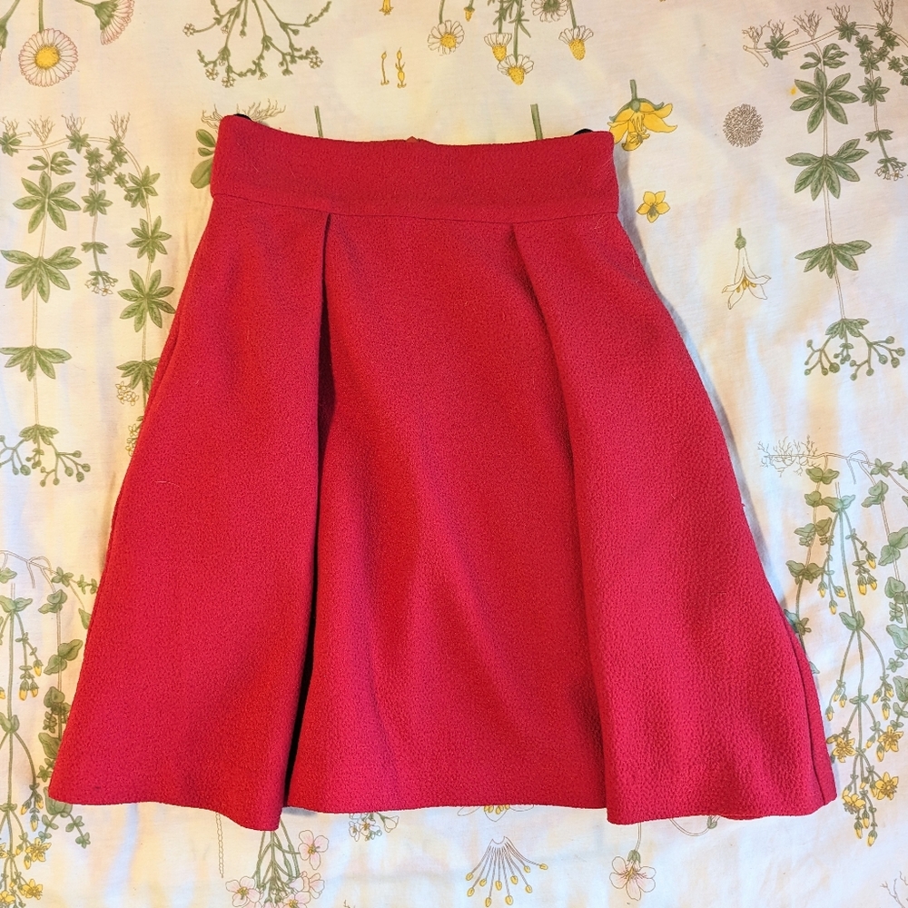 Red skirt